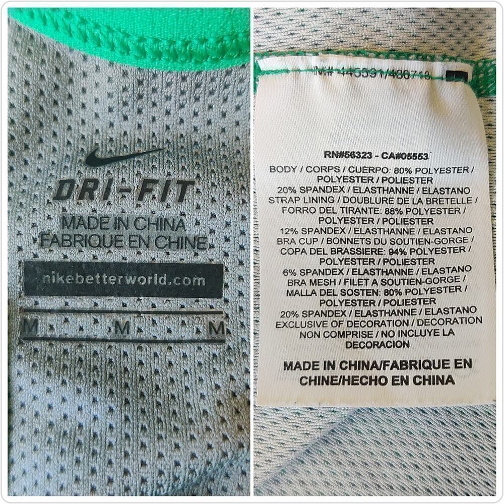 Nike Green Patterned Racerback Tank Top - Picture 10 of 10